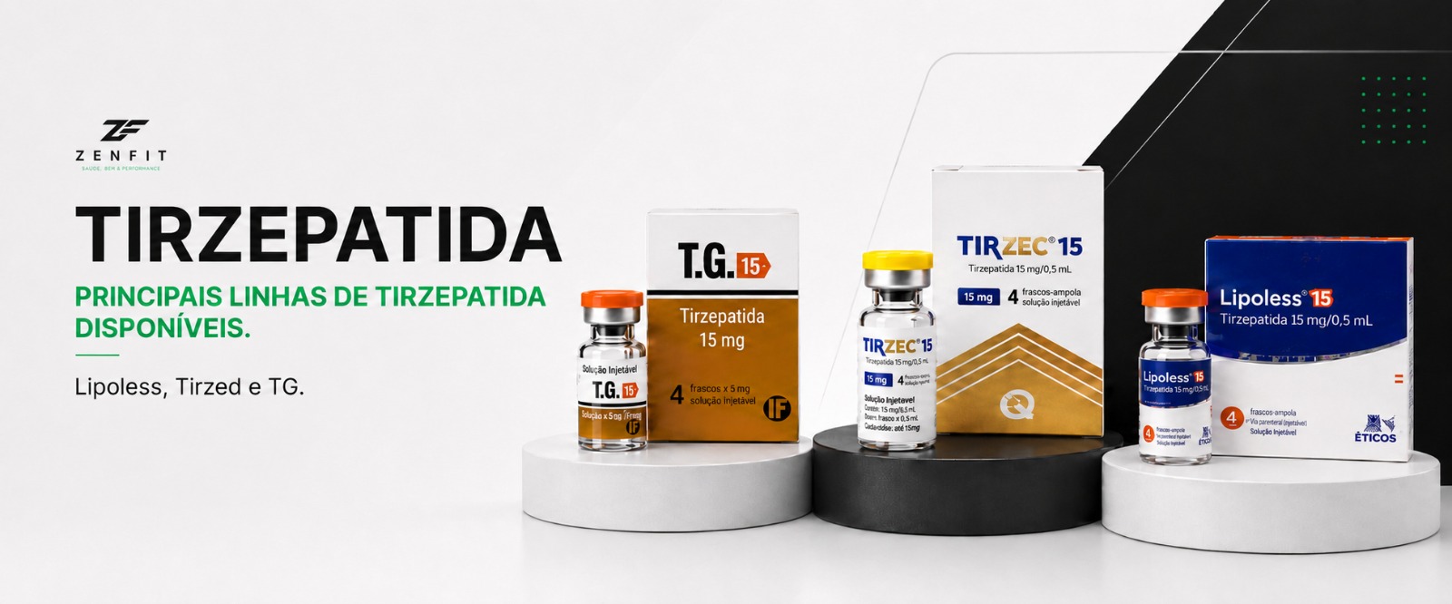 Linhas de Tirzepatida disponíveis